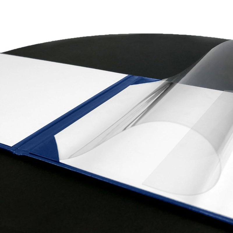 Happy Secret Diploma Cover 8.5''x 11'' Diploma Holder Graduation Certificate Holders Certificate Covers Smooth Leather (Navy) - Image 5